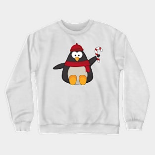 Penguin with Hat & Scarf Crewneck Sweatshirt